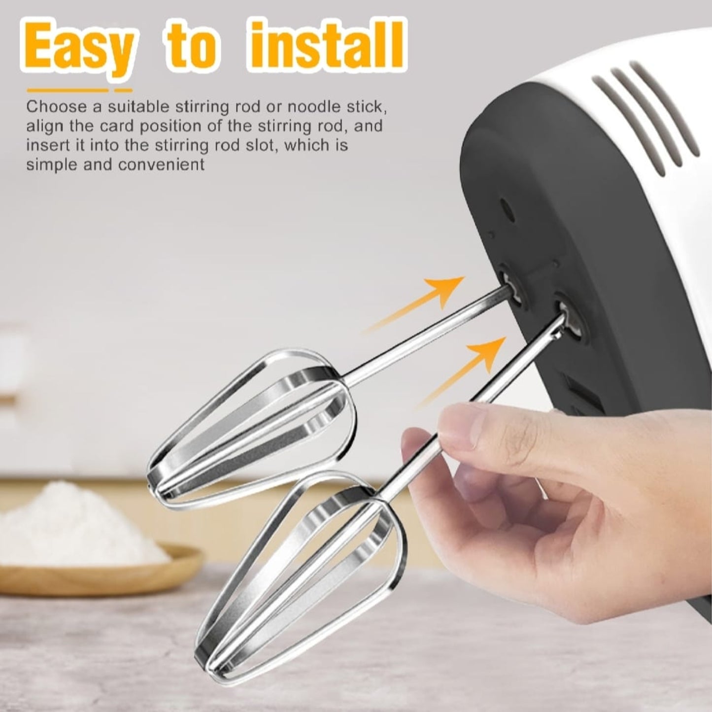 Electric Hand Mixer – Egg & Cake Mixer