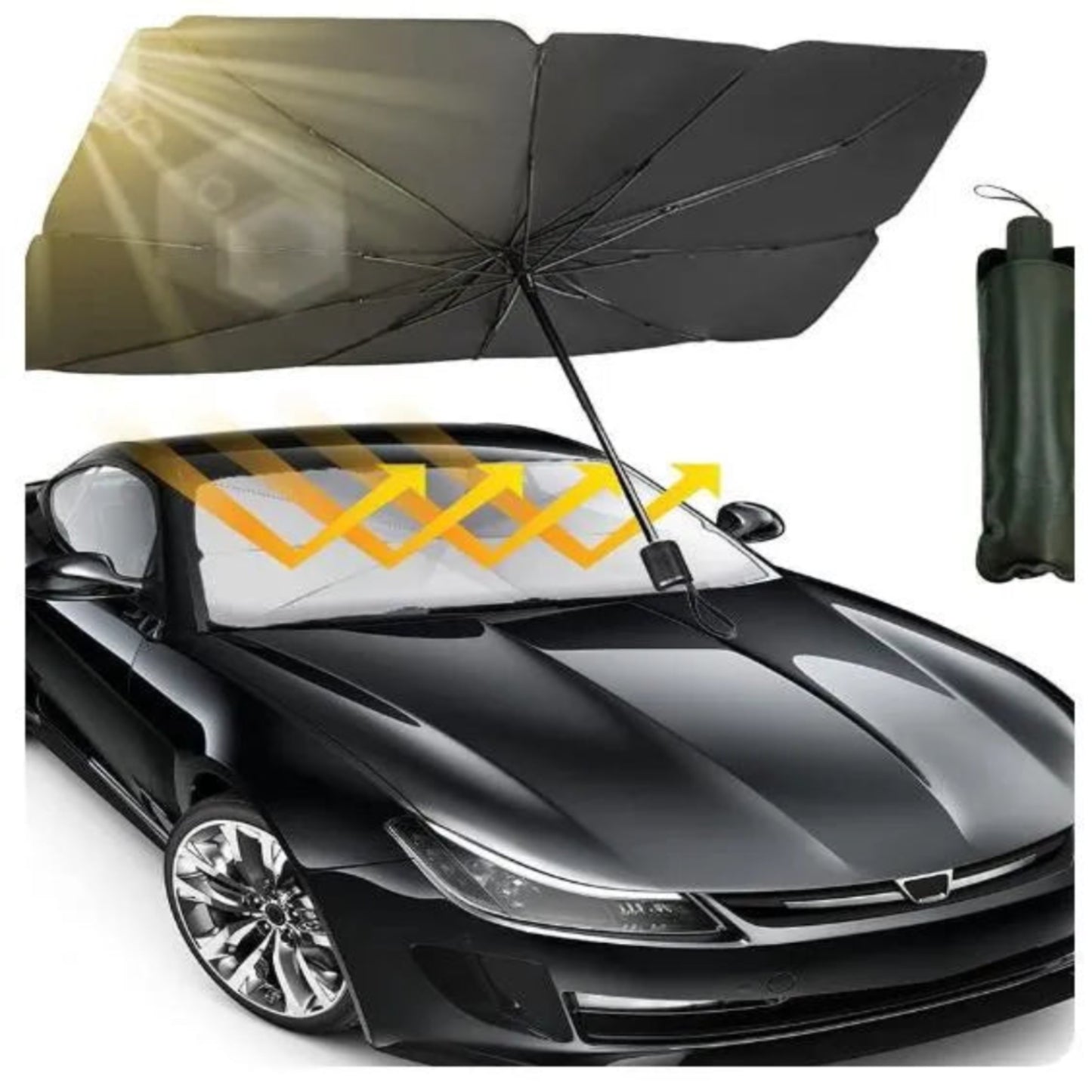 Foldable Car Windshield Sun Shade Umbrella