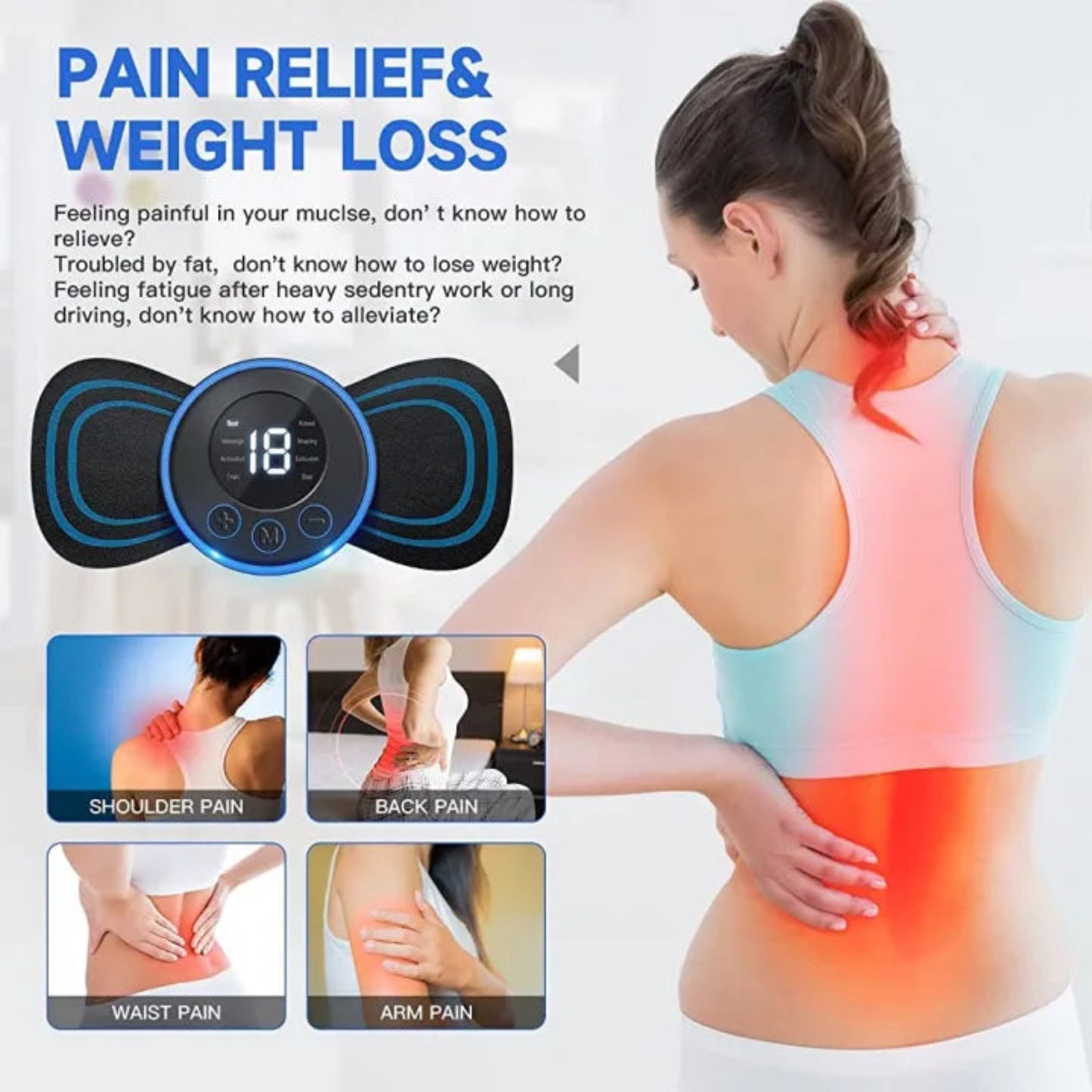 Rechargeable EMS Butterfly Massager