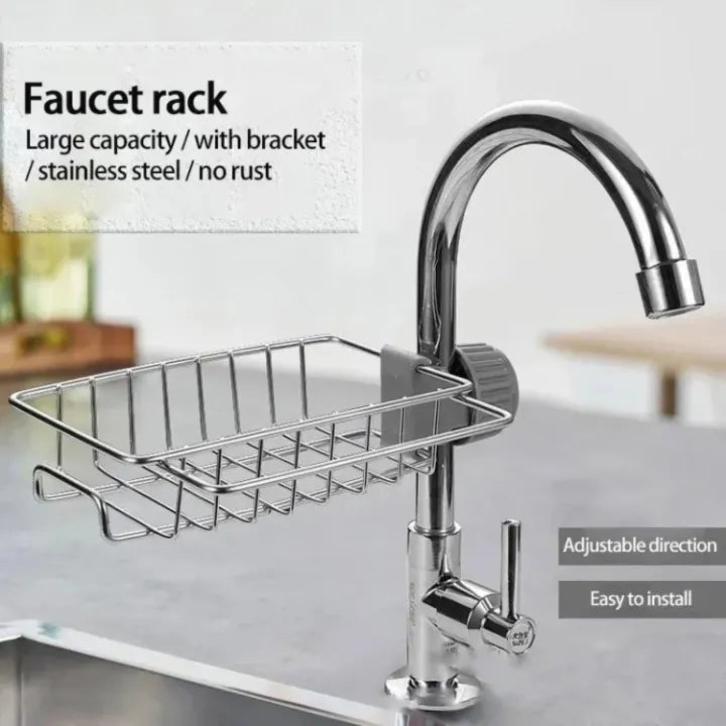 Sponge Holder for Kitchen Stainless Steel