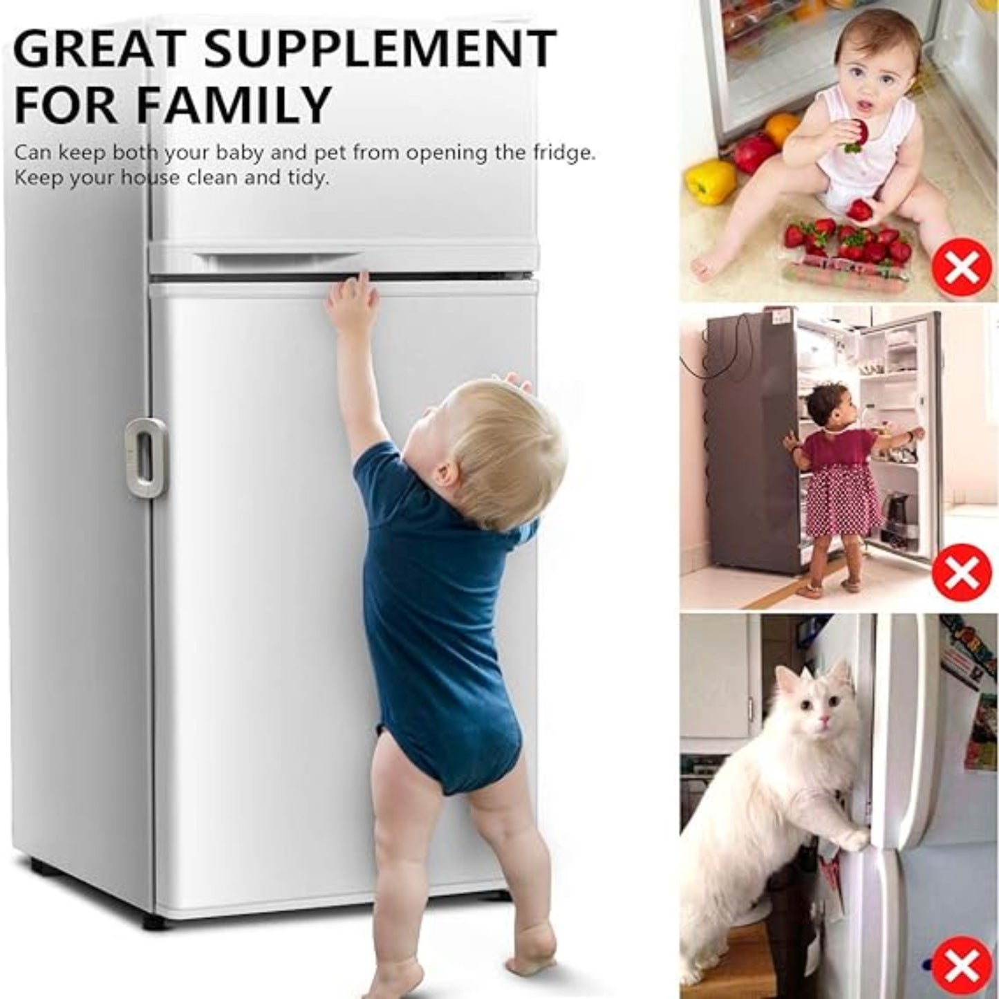Child Safety Fridge Lock – Self Adhesive