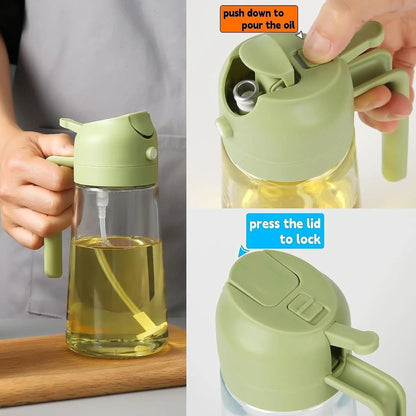 2-in-1 Oil Spray Bottle – Mist & Pour