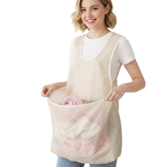 Laundry Storage Apron with Large Pocket