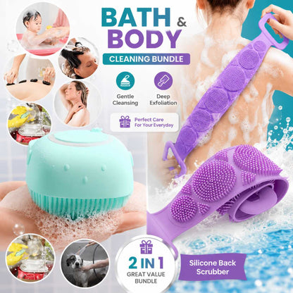 Silicone Bath Brush & Back Scrubber