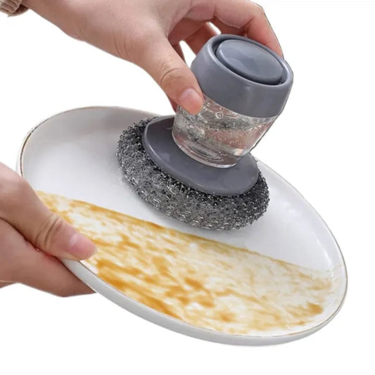 Dispensing Palm Brush Cleaning Scrubber