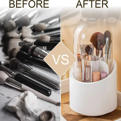 360° Rotating Makeup Brush Storage Box