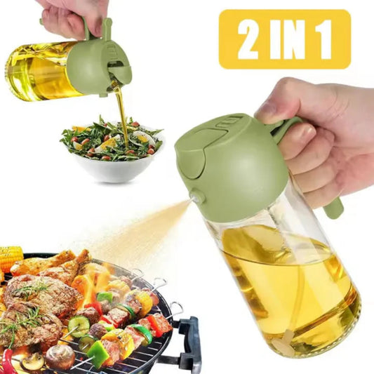 2-in-1 Oil Spray Bottle – Mist & Pour