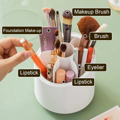 360° Rotating Makeup Brush Storage Box