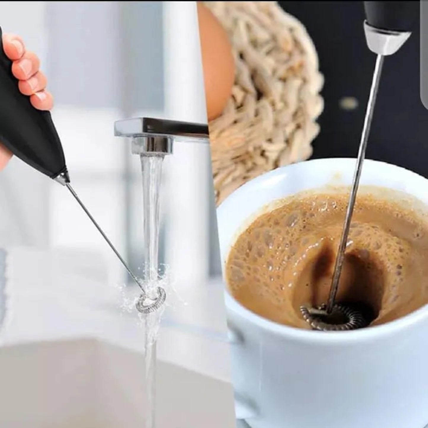 2 in 1 Coffee Beater Rechargeable