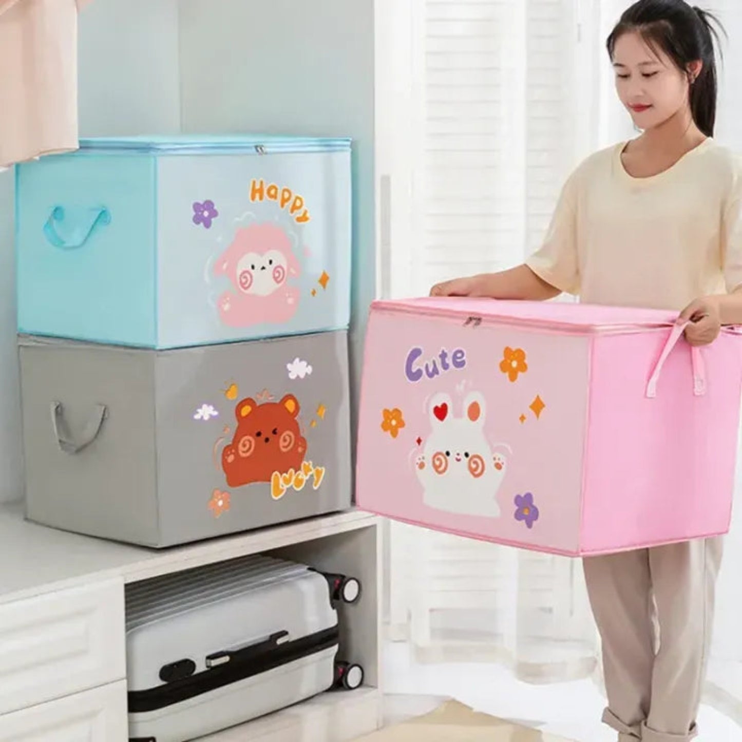 Cute Cartoon Multi-Purpose  Storage Bag