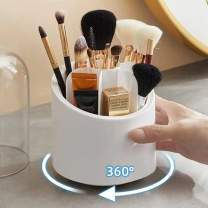 360° Rotating Makeup Brush Storage Box